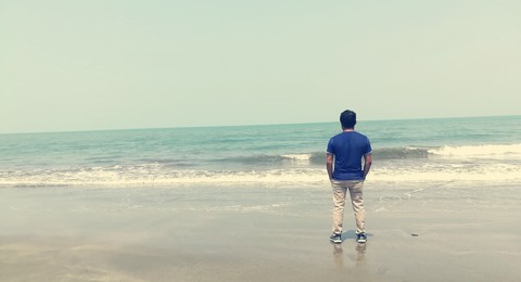 Watching sea