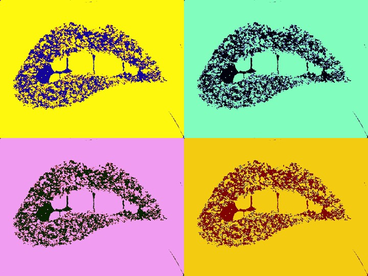 colorful lips
