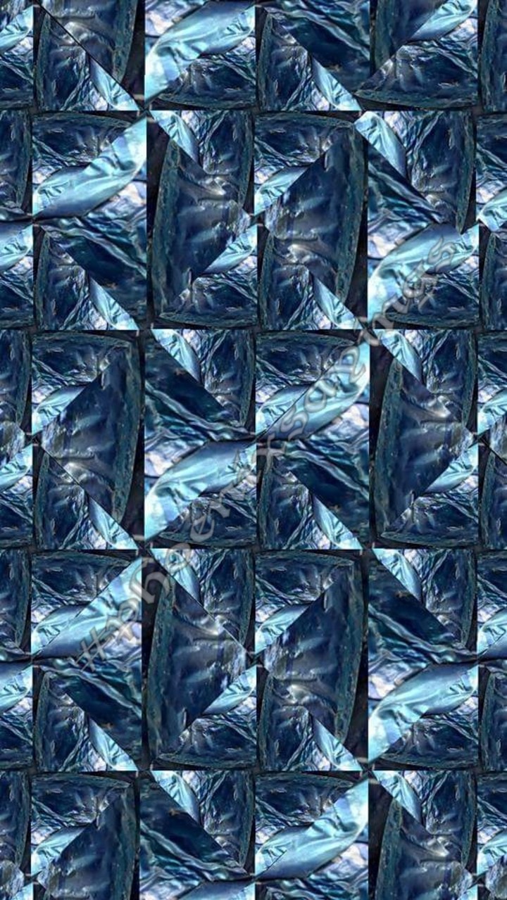 I made this kaleidoscope print from a soda can wall art