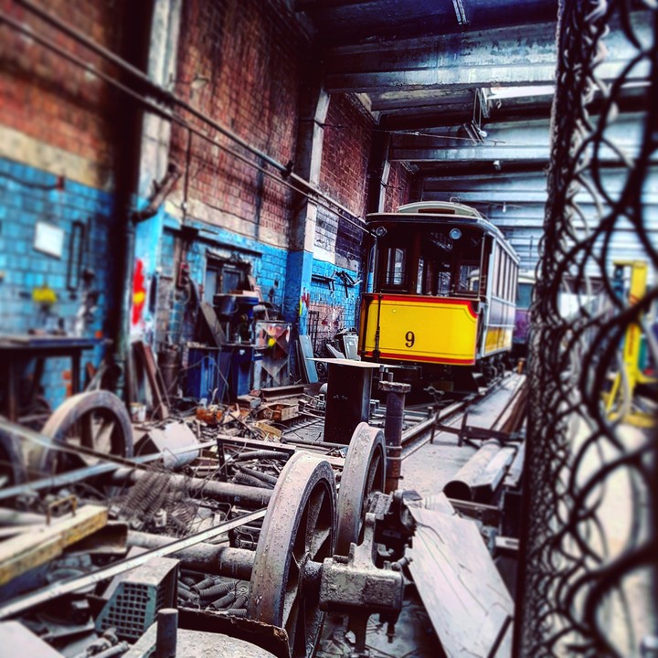 dusty vintage tram