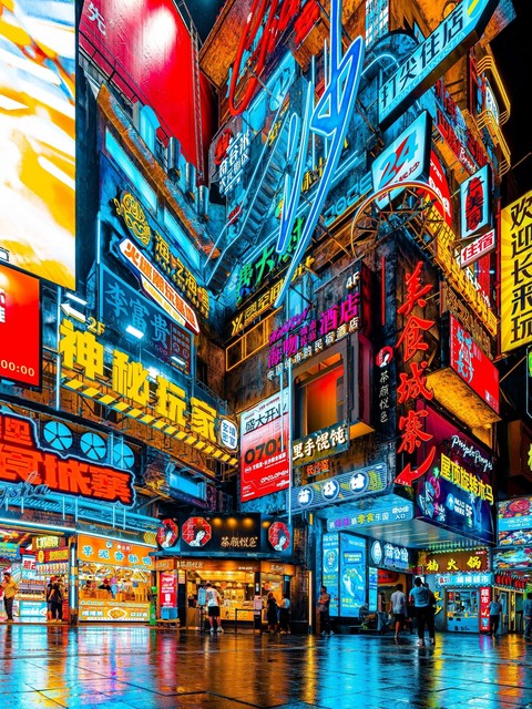 neon, advertising壁紙