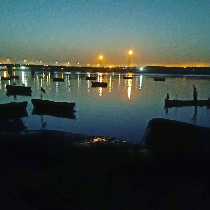 night view of tapi river