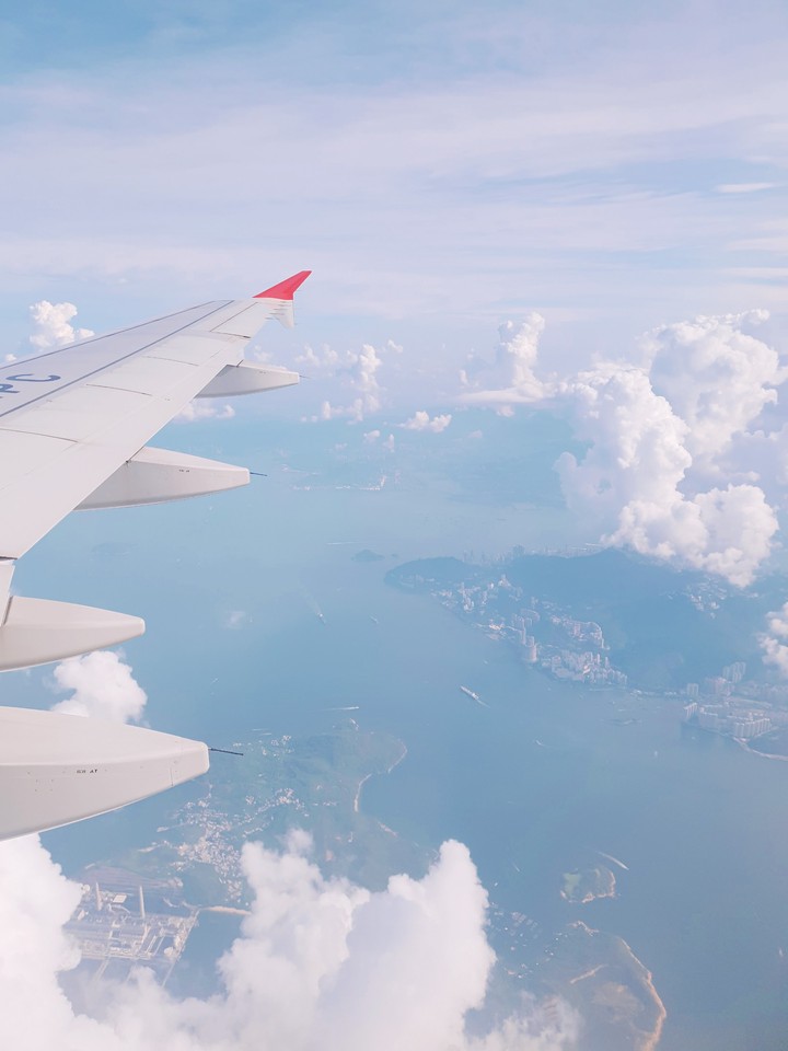 In the air