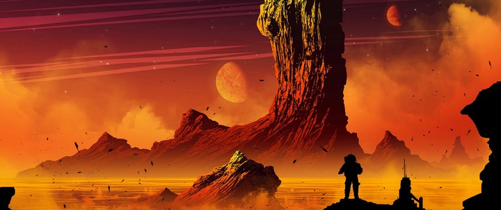 red sky
