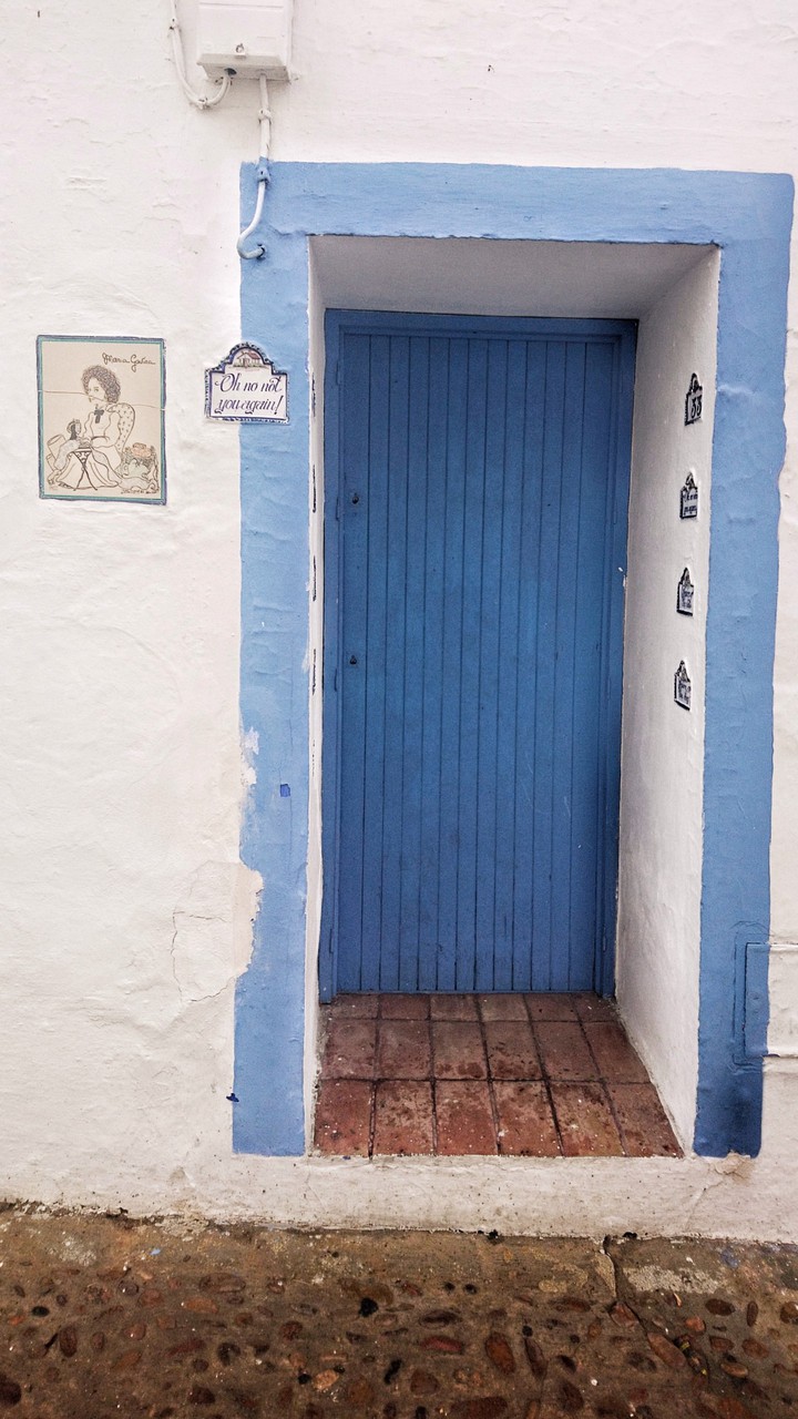 Blue door