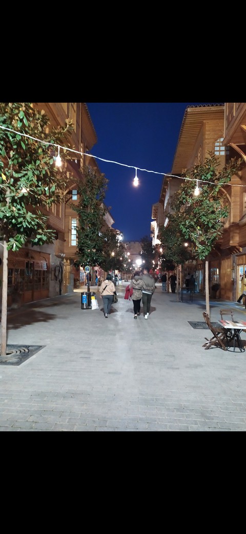 the street