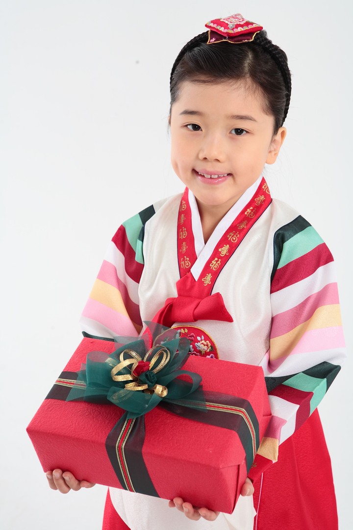 Family in Korean Dress