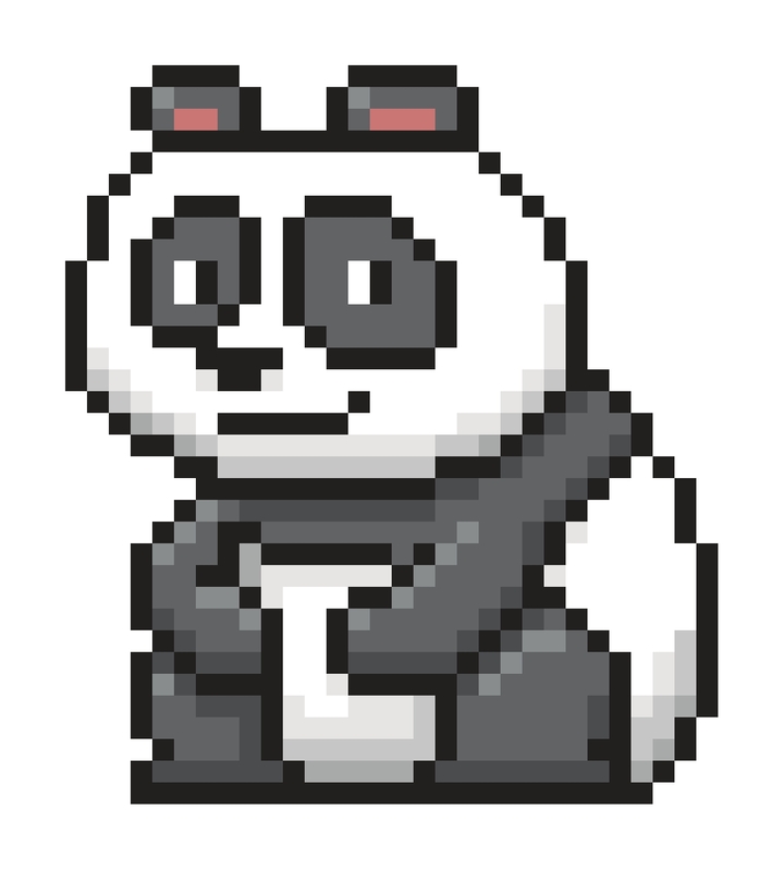 pixel panda