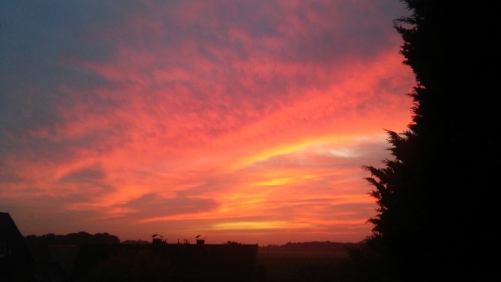 brennender himmel