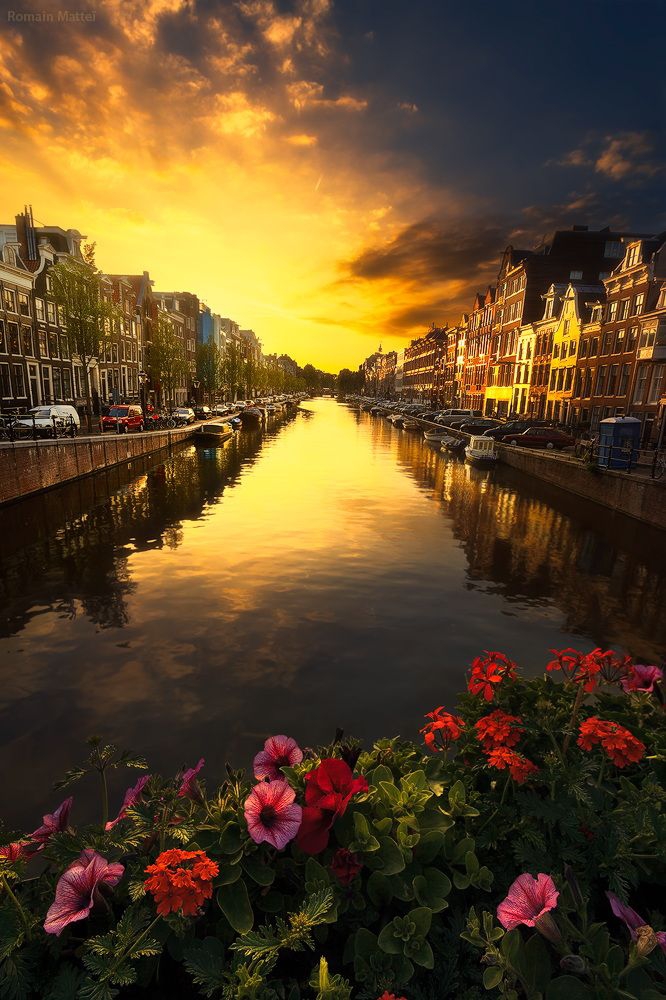 Sunset at Amsterdam