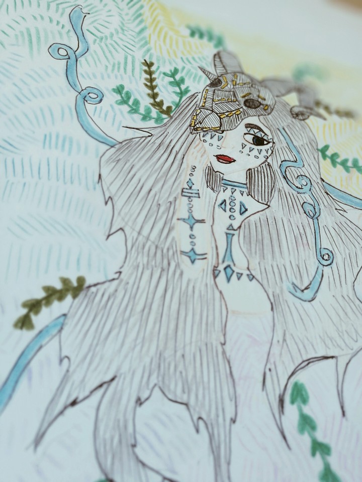 beautiful girl art