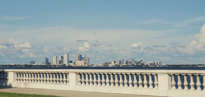 Tampa Skyline from Bayshore Boulevard