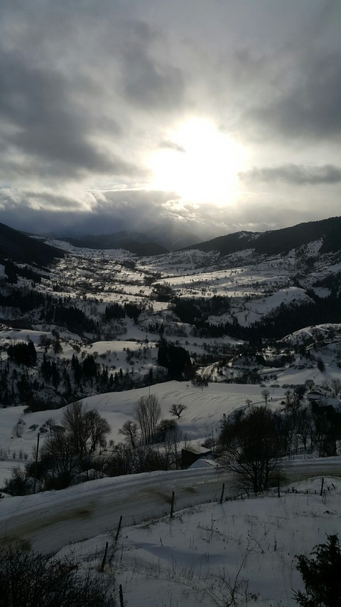 snow and sunshine