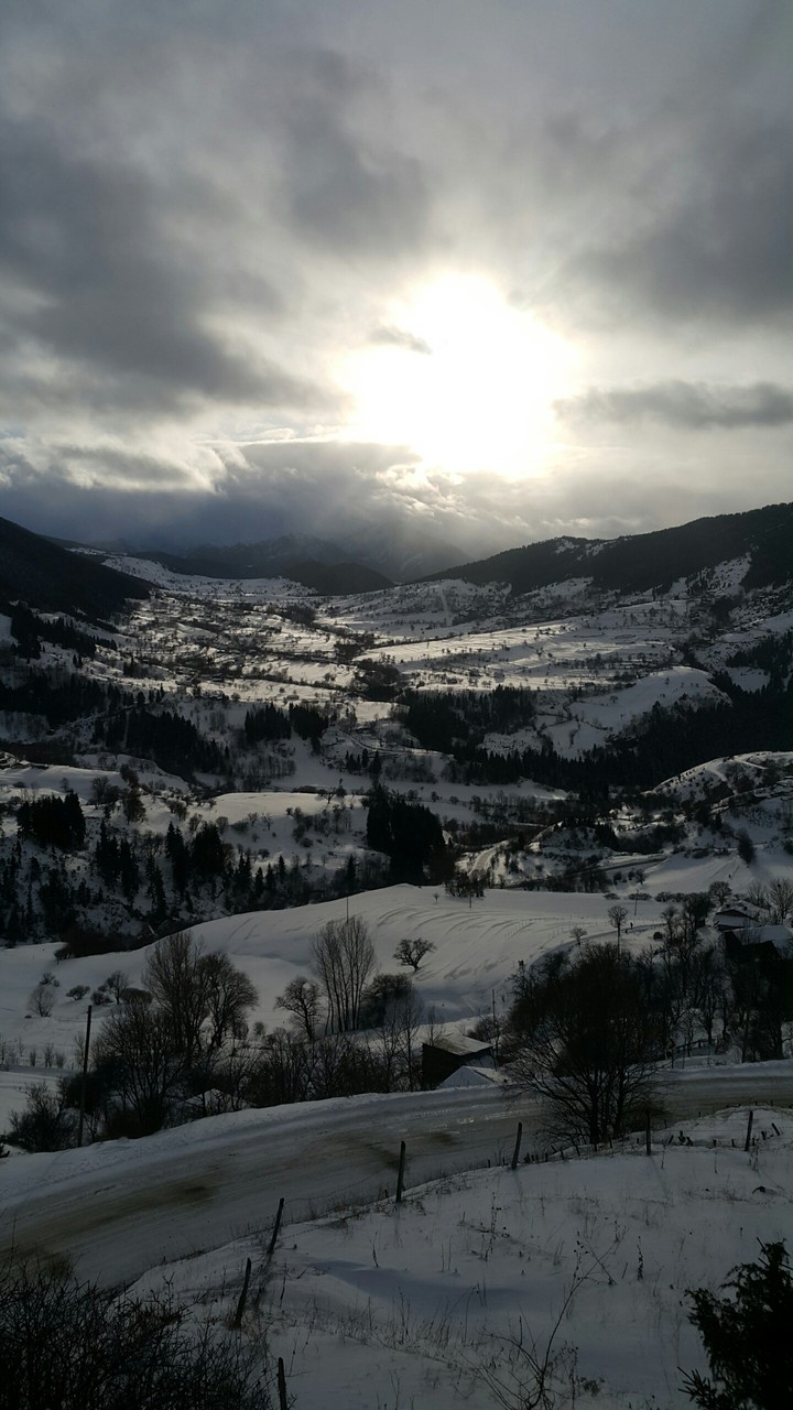 snow and sunshine
