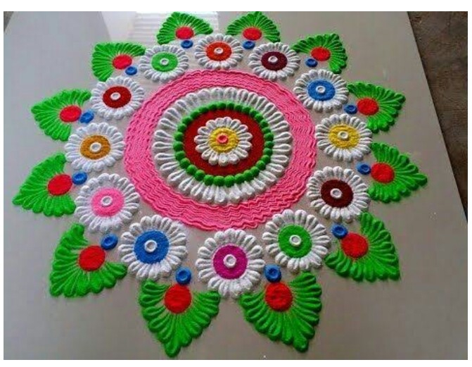 *Nice rangoli*