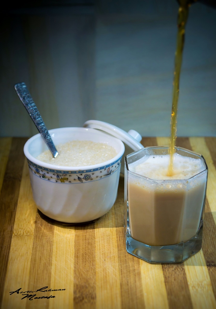 milk with tea