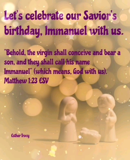 Blessed Christmas, Immanuel with us.