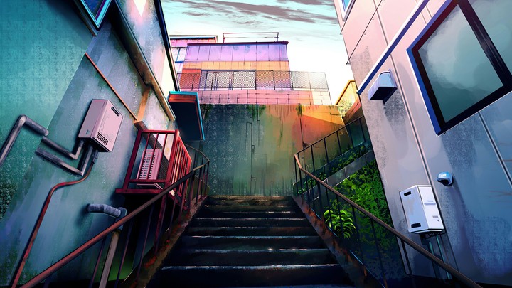 Anime Stairs To Home