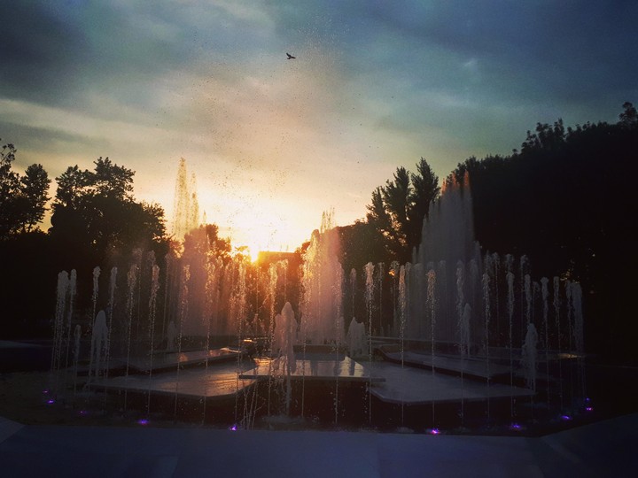 Playful fountain