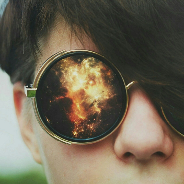 Galaxy is In my glasses