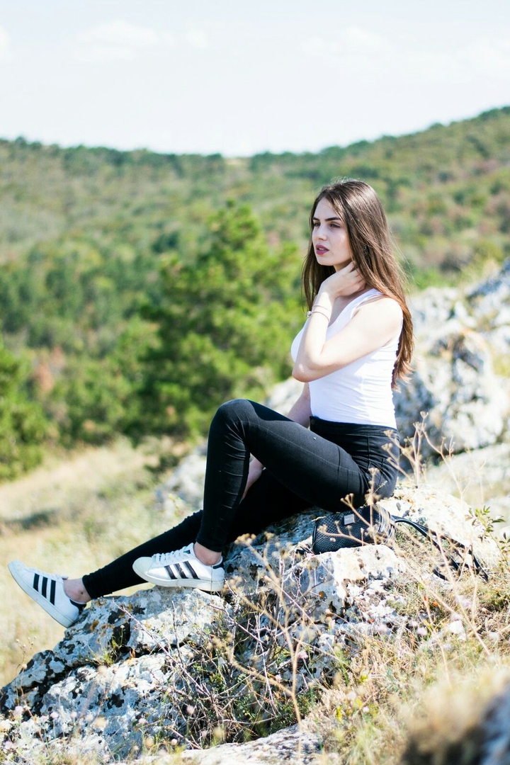 girl hiking