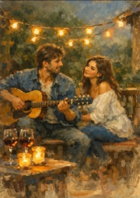 sfondi paint, guitarist