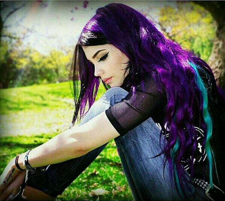 purple hair