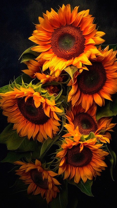 רקעים sunflowers, floristry