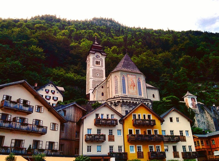 A Town in the Mountains and lakes