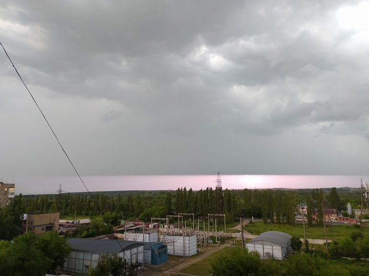 Молния осветила путь