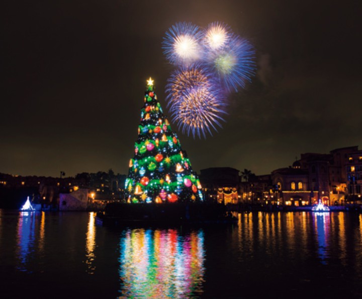 harbor illumination and fireworks