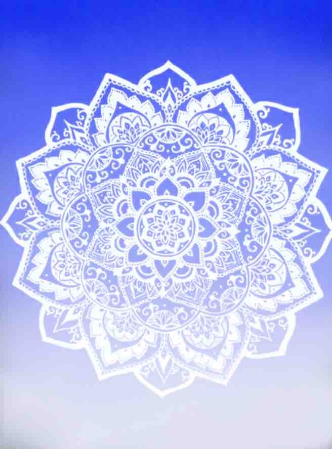 this is a cute blue mandala