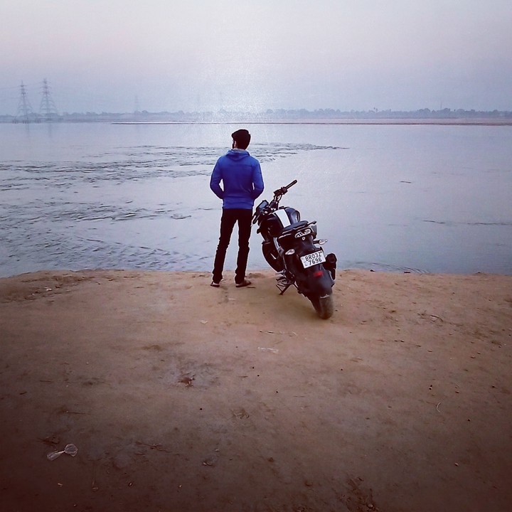 #Alone #Sunset #Loneliness #Bikelover