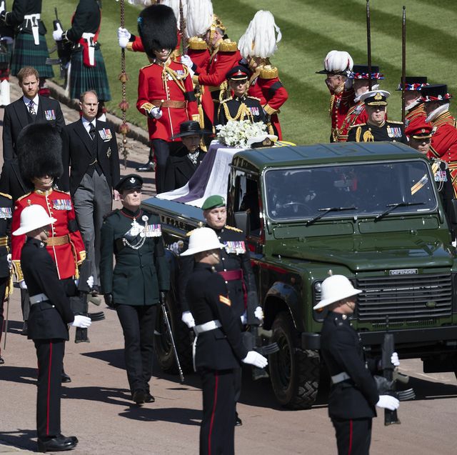 the funeral procession of Prince Philip