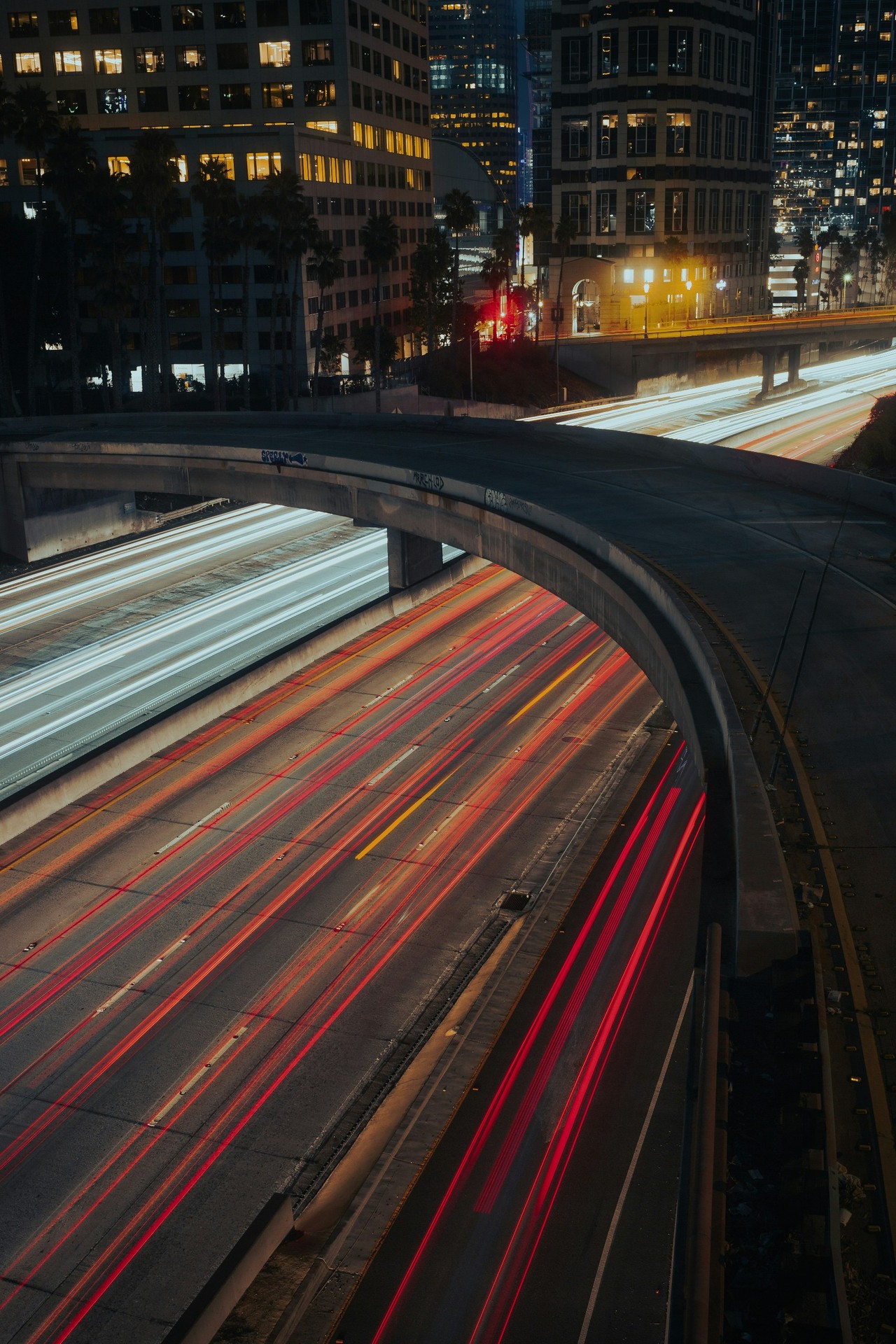 night, road Hintergrundbilder