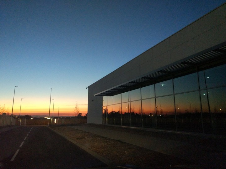 reflet coucher de soleil