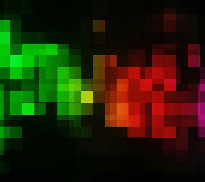 Wallpapers green-red-pink pixels