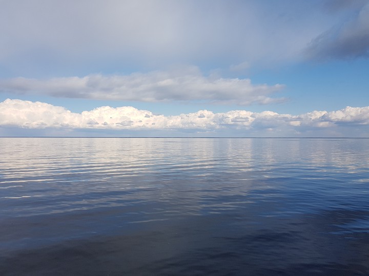 Just water and the sky