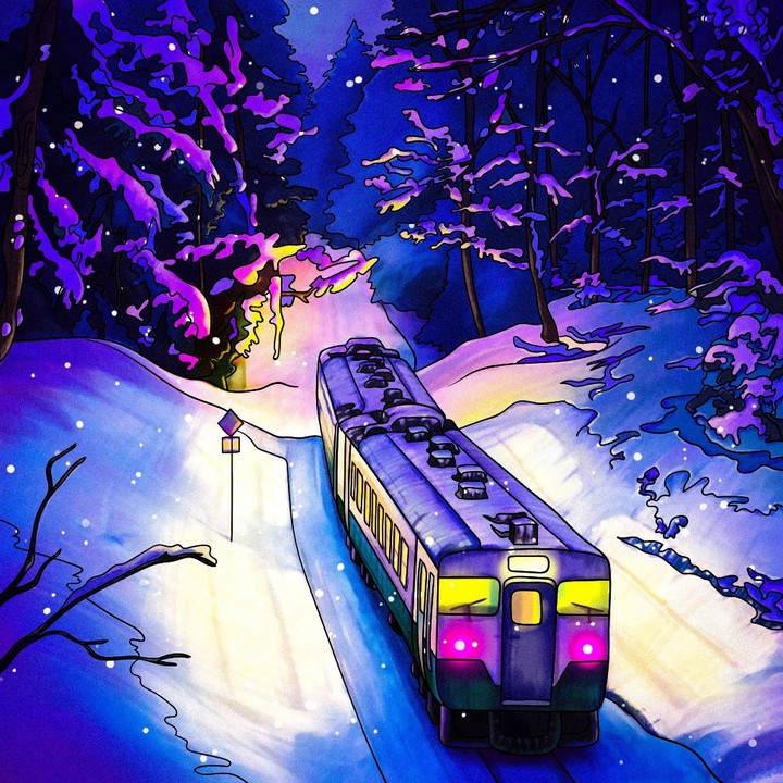 Train Over The Forest