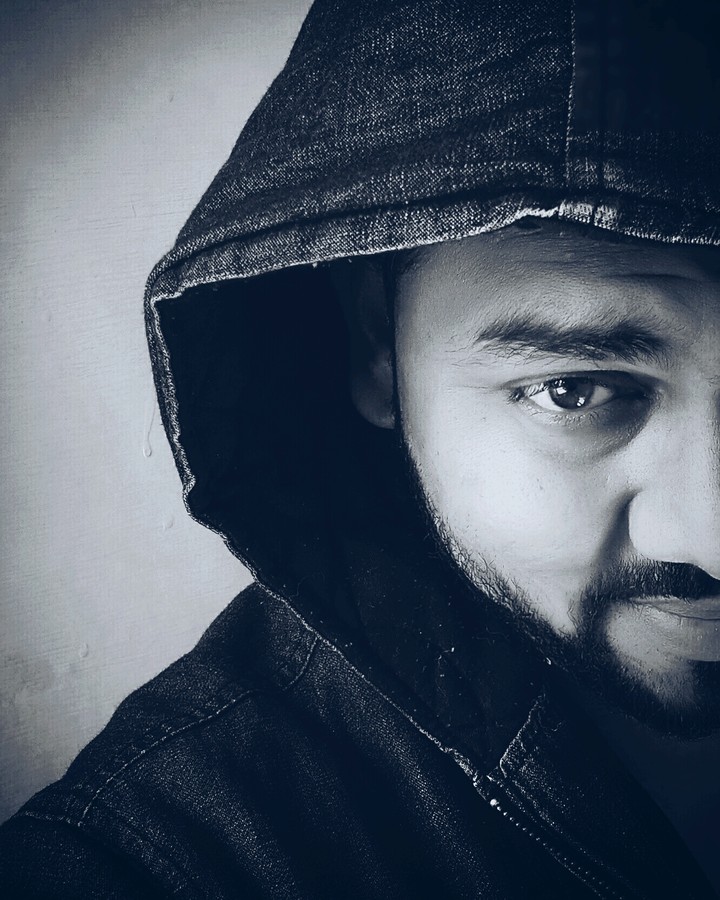 black and white