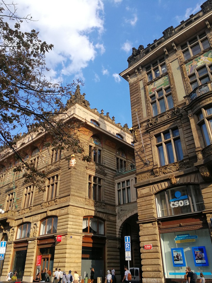 Prague street architecture