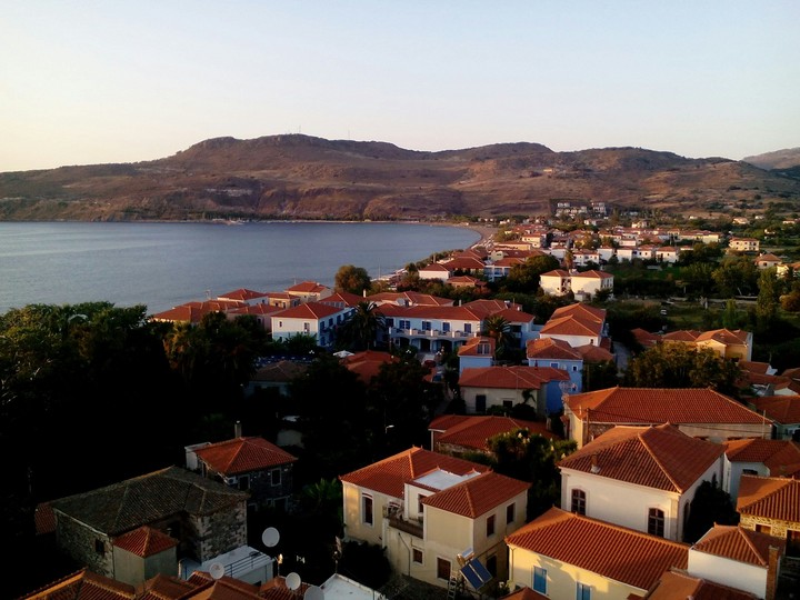 the village petra (stone) in lesvos