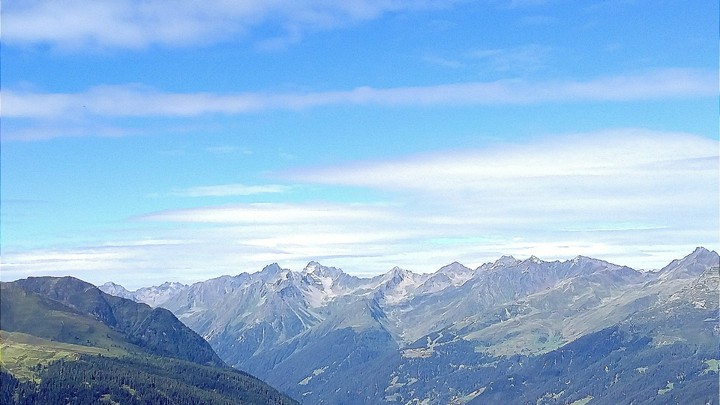 sky across the Alps