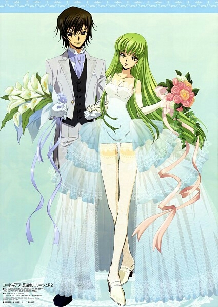The wedding of C.C. and Lelouch