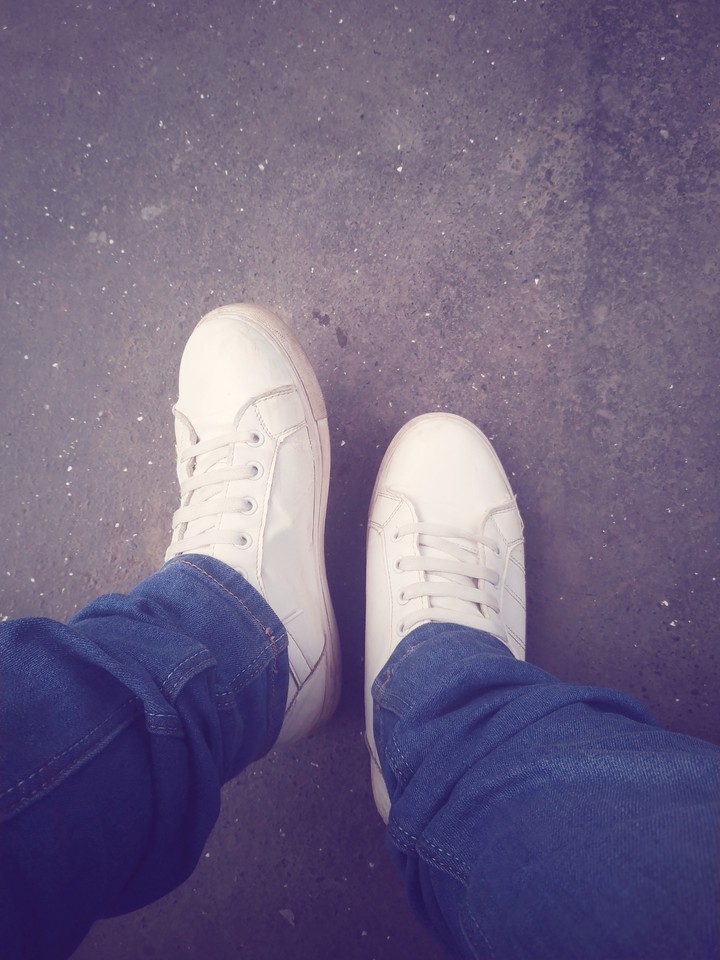 white sneaker