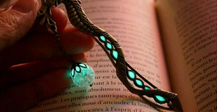 Glow in the dark bookmark