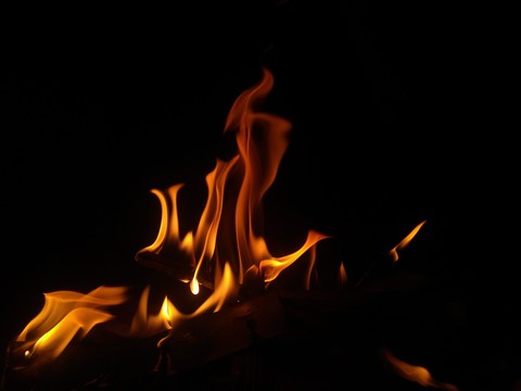 Bonfire flames