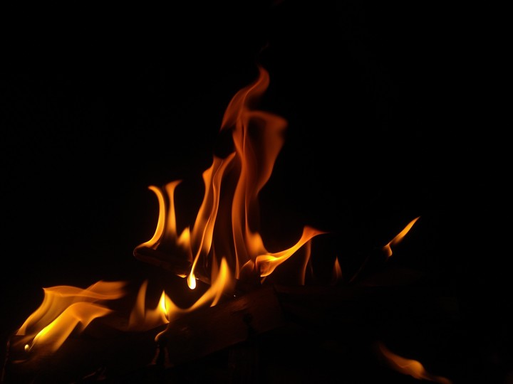 Bonfire flames