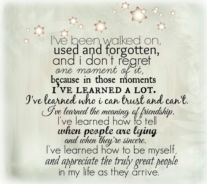 Lesson learned