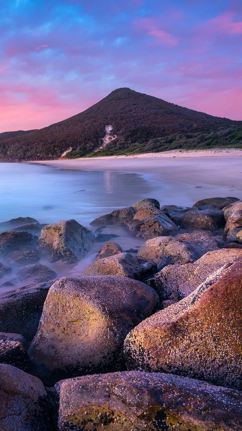 shore, mountain duvar kağıtları